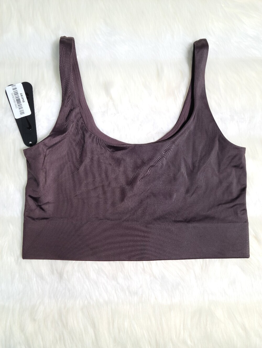Nike SKIMS Shine Scoop Neck Longline Bra Phoenix Women XS NEW